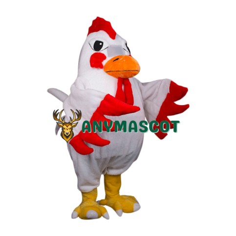 Superb Lightweight White Chicken Mascot Costume