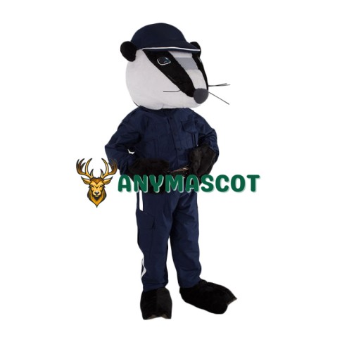 Police Badger Mascot Costume