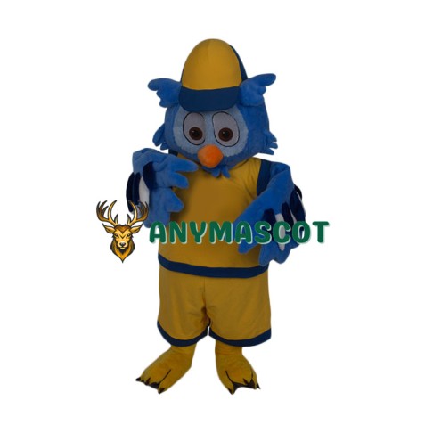 Lovely Lightweight Blue Owl Mascot Costume