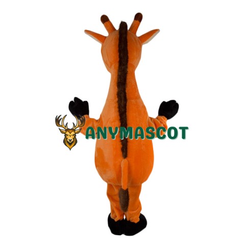 Friendly Realistic Giraffe Mascot Costume