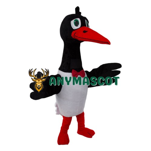 Superb White Stork Mascot Costume