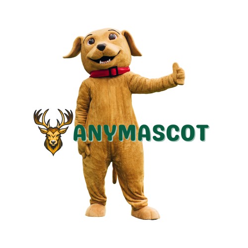 Friendly Lightweight Brown Dog Mascot Costume