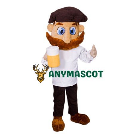 Strong Man Who Loves Beer Mascot Costume