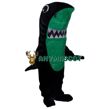 Superb Black Shark Mascot Costume