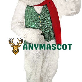 Holiday Bulldog Mascot Costume