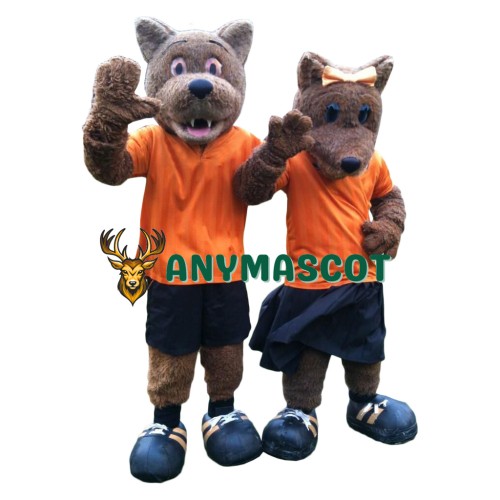 Sport Lightweight Male & Female Wolf Mascot Costume
