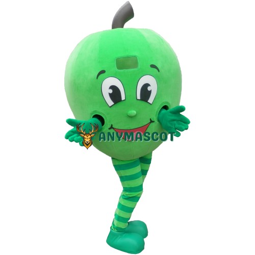 Friendly Lightweight Green Apple Mascot Costume
