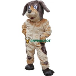 Happy Lightweight Brown Dog Mascot Costume