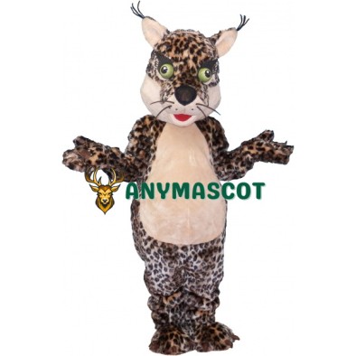Happy Lightweight Wildcat Mascot Costume