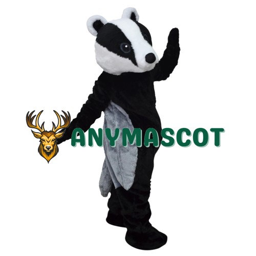 Friendly Realistic Badger Mascot Costume