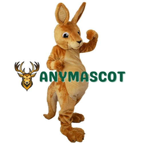 Happy Realistic Kangaroo Mascot Costume