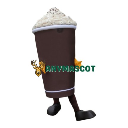 Chocolate Drinking Cup Mascot Costume