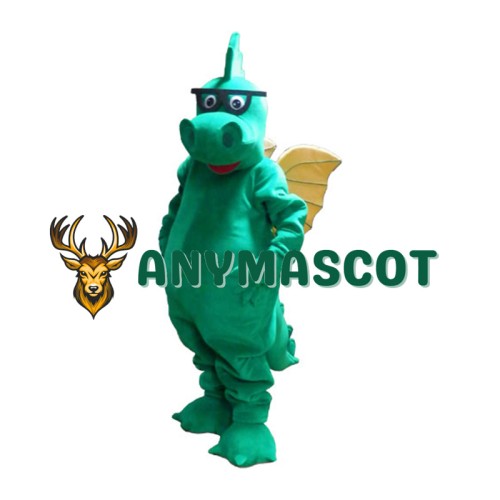 Lovely Green Dragon Mascot Costume