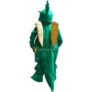 Lovely Green Dragon Mascot Costume