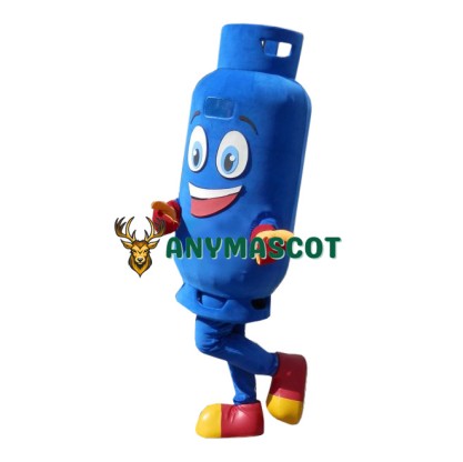 Blue Gas Tank Mascot Costume