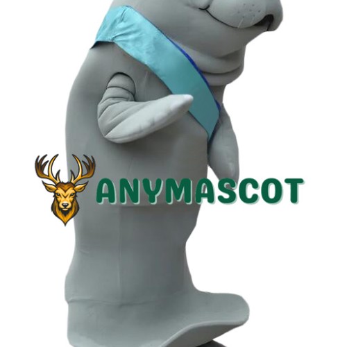 Friendly Manatee Mascot Costume