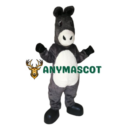 Happy Realistic Donkey Mascot Costume