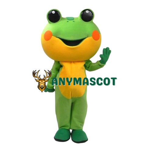 Superb Friendly Lightweight Frog Mascot Costume