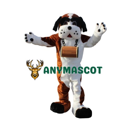 Superb St. Bernard Dog Mascot Costume