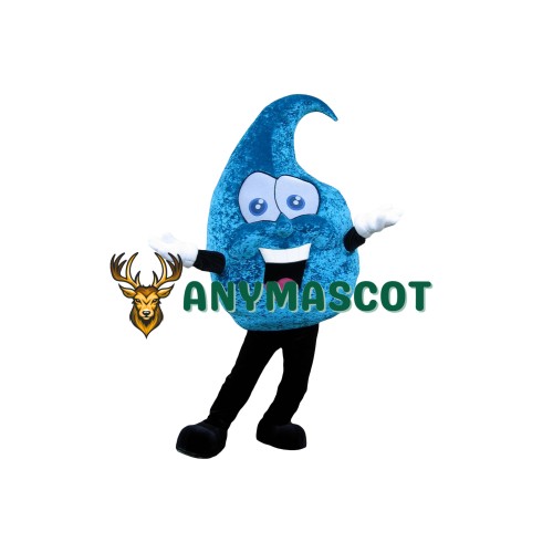 Friendly Water Drop Mascot Costume