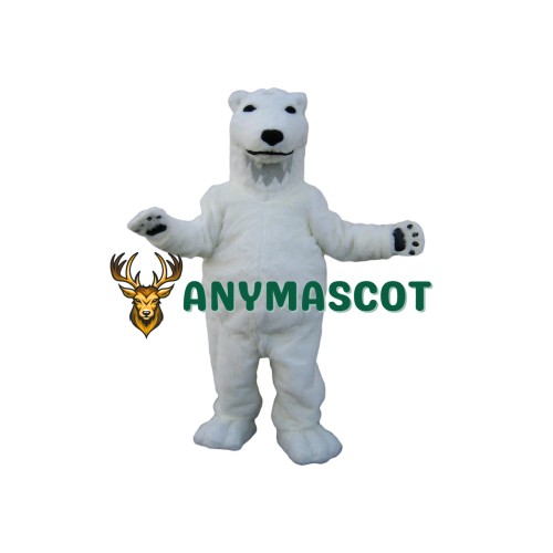 Friendly Realistic Lightweight Polar Bear Mascot Costume