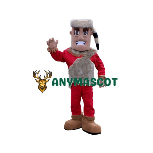 Friendly Realistic Indian Mascot Costume