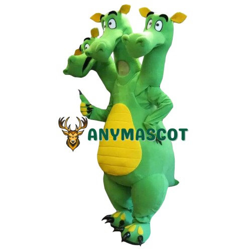 Three-headed Dragon Mascot Costume