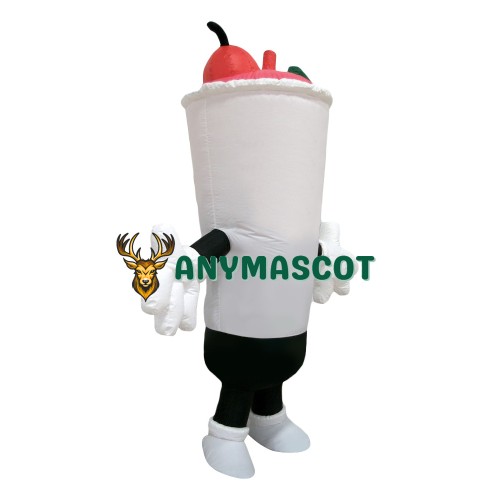 Cherry Limeade Drink Mascot Costume