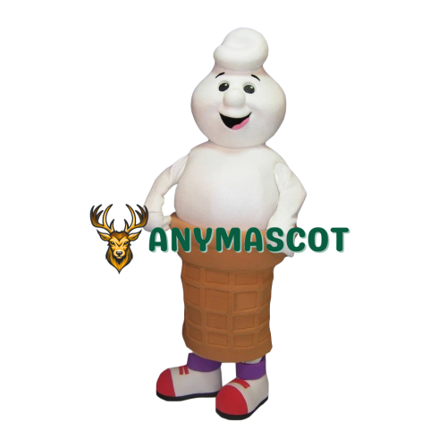 Friendly Lightweight Ice Cream Mascot Costume