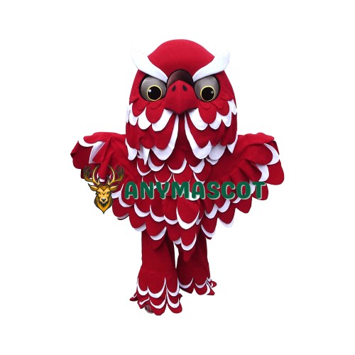 Superb Lightweight Red Owl Mascot Costume