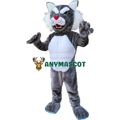 Realistic Bobcat Mascot Costume