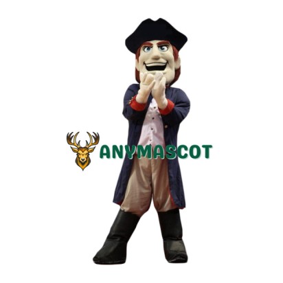 Happy Lightweight Patriot Mascot Costume