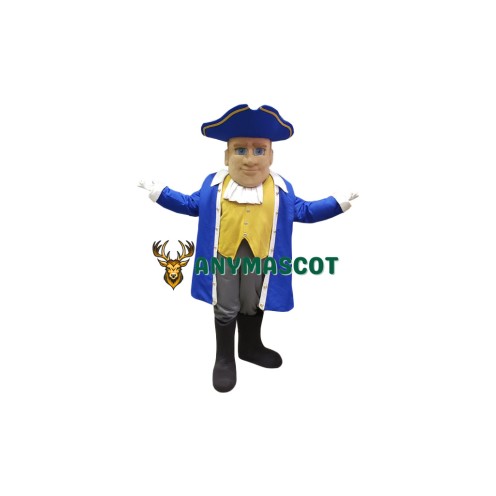 Superb Friendly Patriot Mascot Costume
