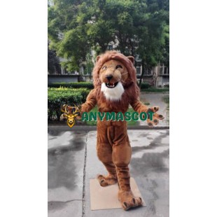 Realistic Power Muscular Lion Mascot Costume