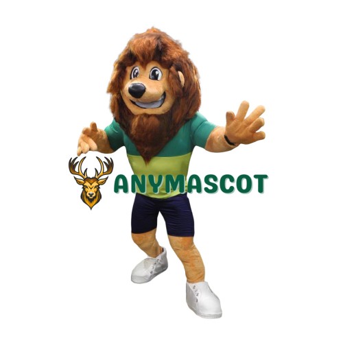 Friendly Power Lion Mascot Costume