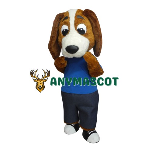 Friendly Beagle Dog Mascot Costume