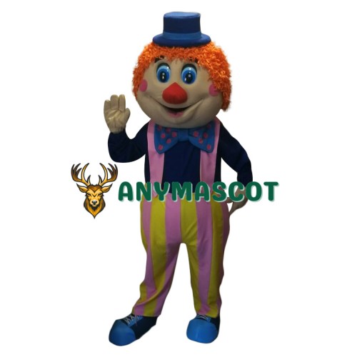Superb Friendly Clown Mascot Costume