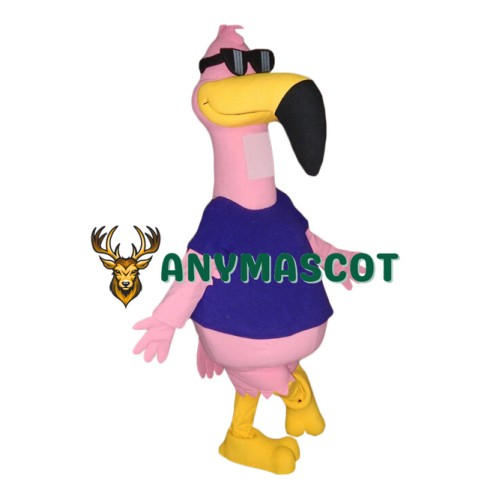 Superb Flamingo Mascot Costume