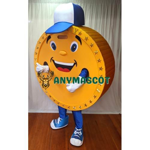 Gold Coin Mascot Costume