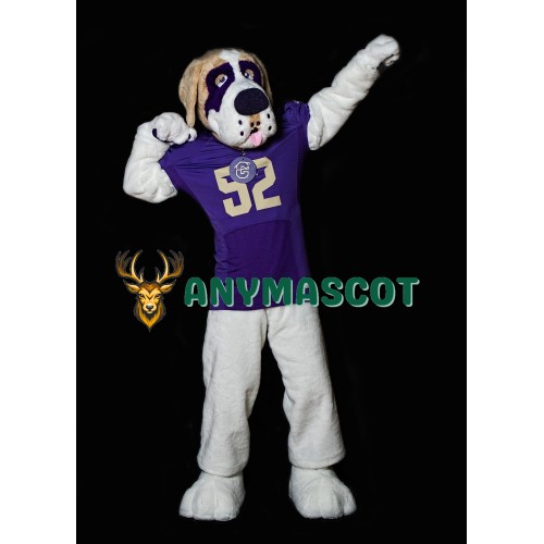 Sport Bernard Dog Mascot Costume