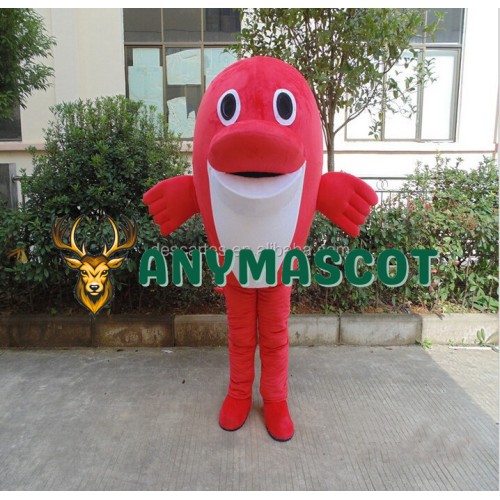 Affordable Red Fish Mascot Costume