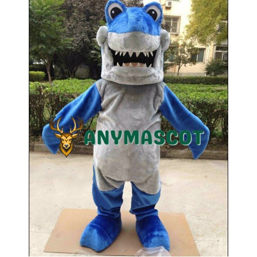 Realistic Lightweight Blue Shark Mascot Costume
