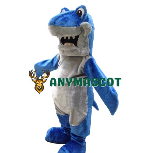 Realistic Lightweight Blue Shark Mascot Costume
