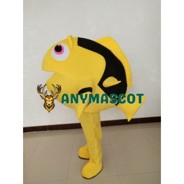 Affordable Yellow Fish Mascot Costume