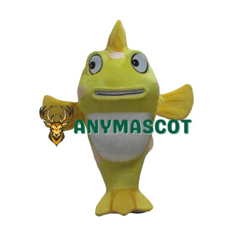 Affordable Lovely Yellow Fish Mascot Costume
