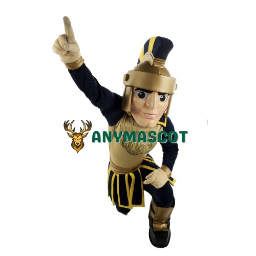 Golden Spartan Warrior Mascot Costume