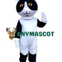 Affordable Black White Cat Mascot Costume