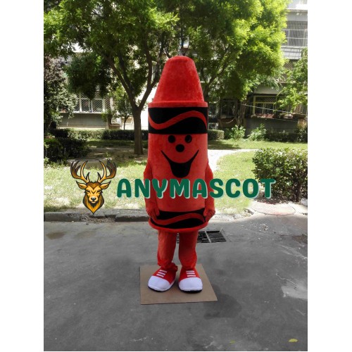 Red Crayon Mascot Costume