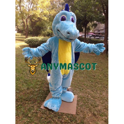 Light Blue Dragon Mascot Costume
