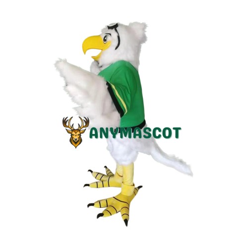 Realistic White Eagle Mascot Costume